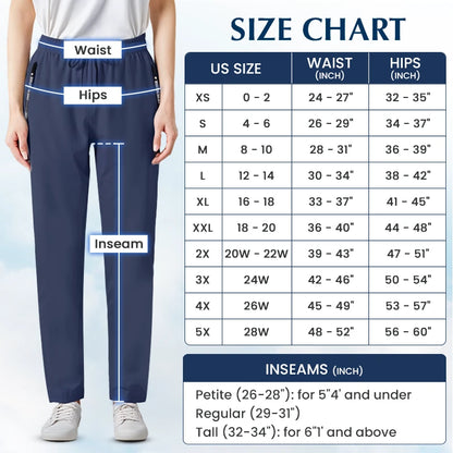 Aprilcharm - Women's Ultra Soft Stretch Perfect Drape Casual Pants